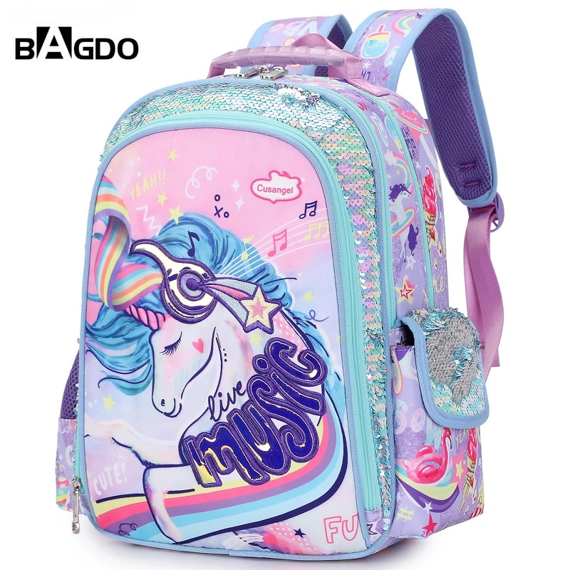 Wholesale Fashion Cartoon Unicorn School Backpack School Bags for Kids