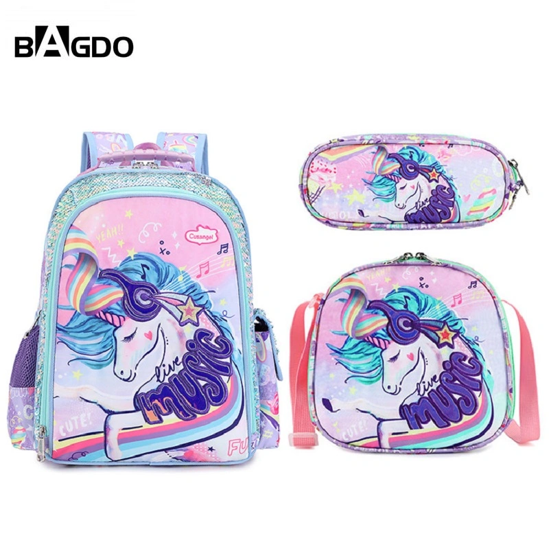 Wholesale Fashion Cartoon Unicorn School Backpack School Bags for Kids
