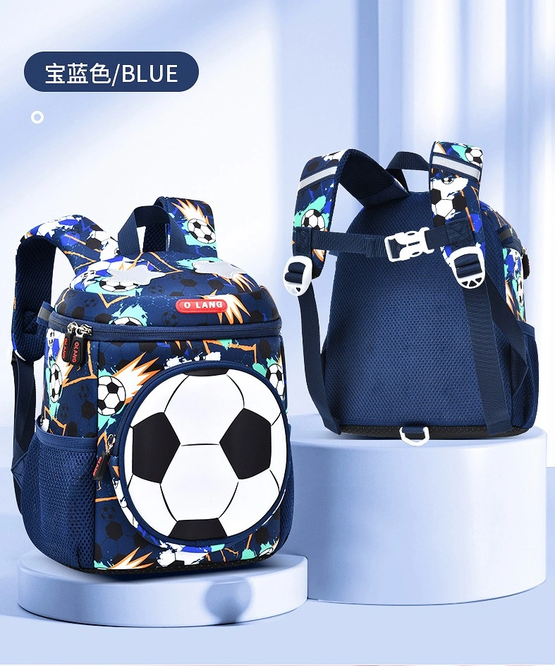 Mochilas Good Look Beautiful Color Football Kids School Bag Lightweight Kid Backpack