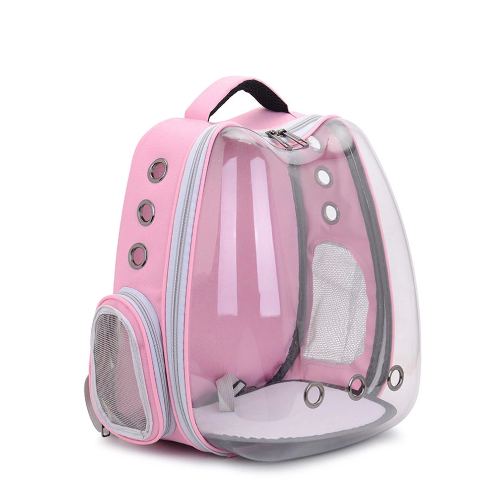 Portable Transparent Full View Pet Carrier Cat Ears Shape Cat Backpack