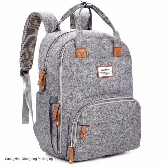 New Design Fashion Custom Leather Canvas Outdoor Travel Backpack